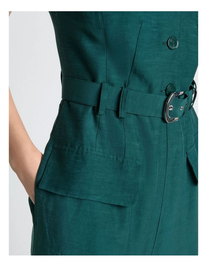 Pine Viscose Blend Sleeveless Jumpsuit image 5