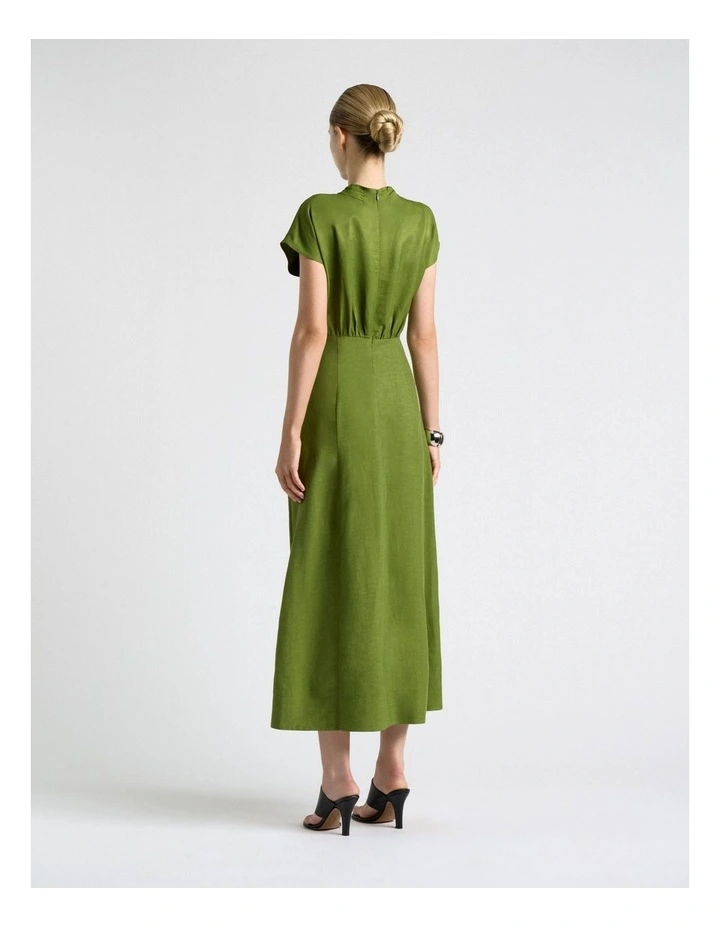 Viscose Blend Sculpted Bodice Dress image 2