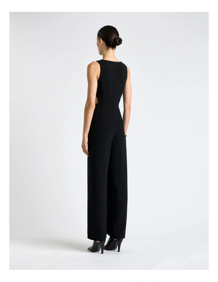 Recycled Crepe Draped Neck Jumpsuit image 2