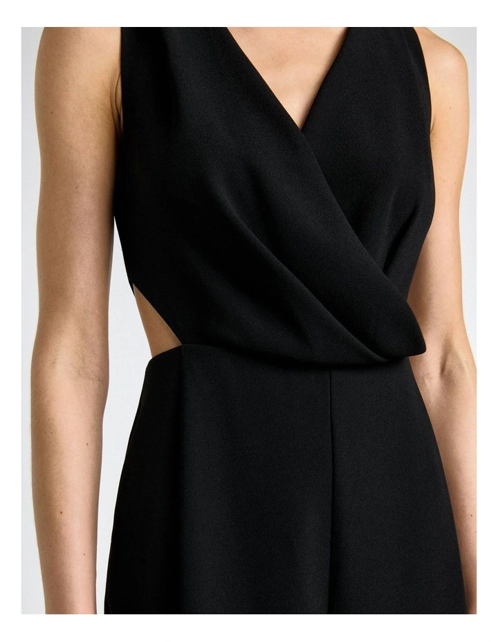 Recycled Crepe Draped Neck Jumpsuit image 4