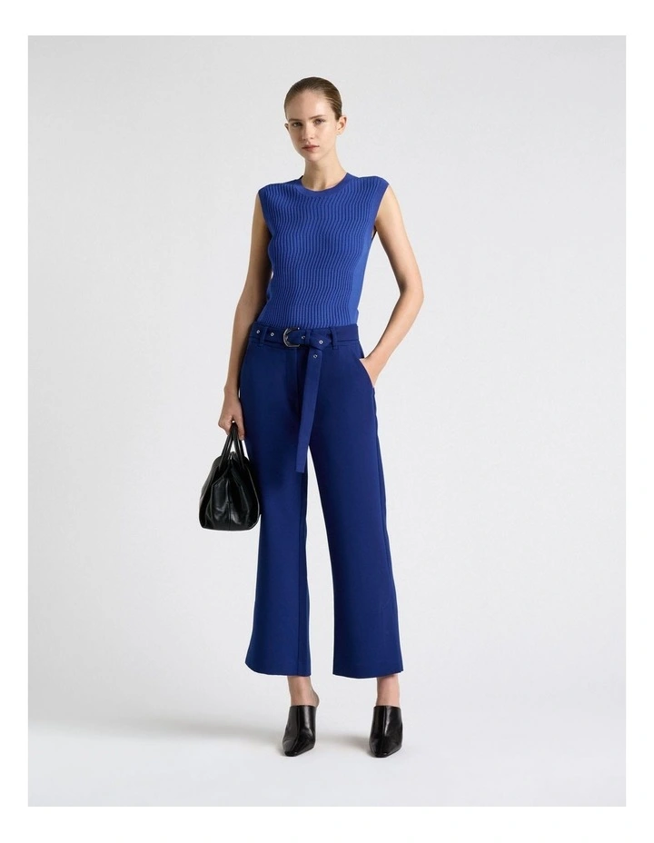 Recycled Double Weave Cropped Pant image 5