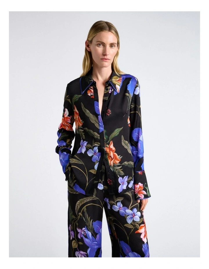 Midnight Tropical Piped Shirt image 1