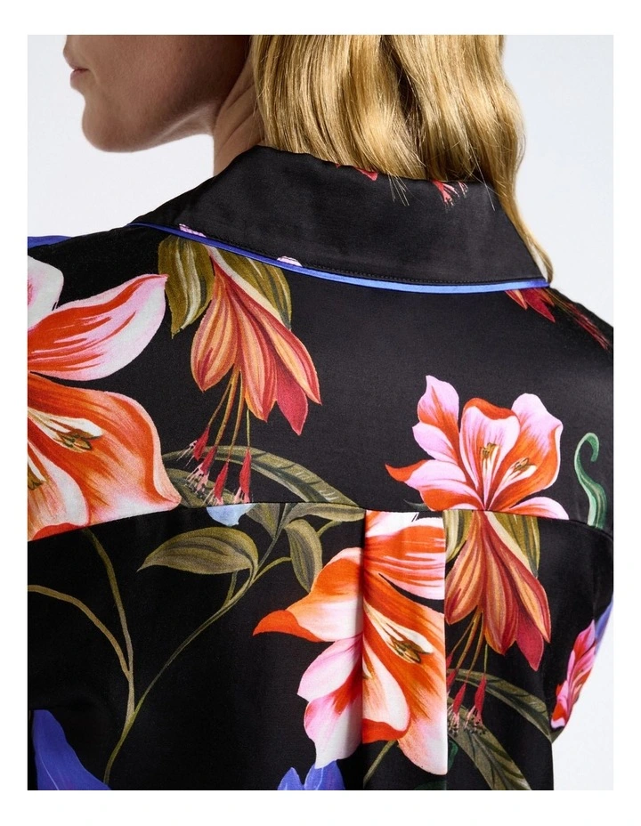 Midnight Tropical Piped Shirt image 4