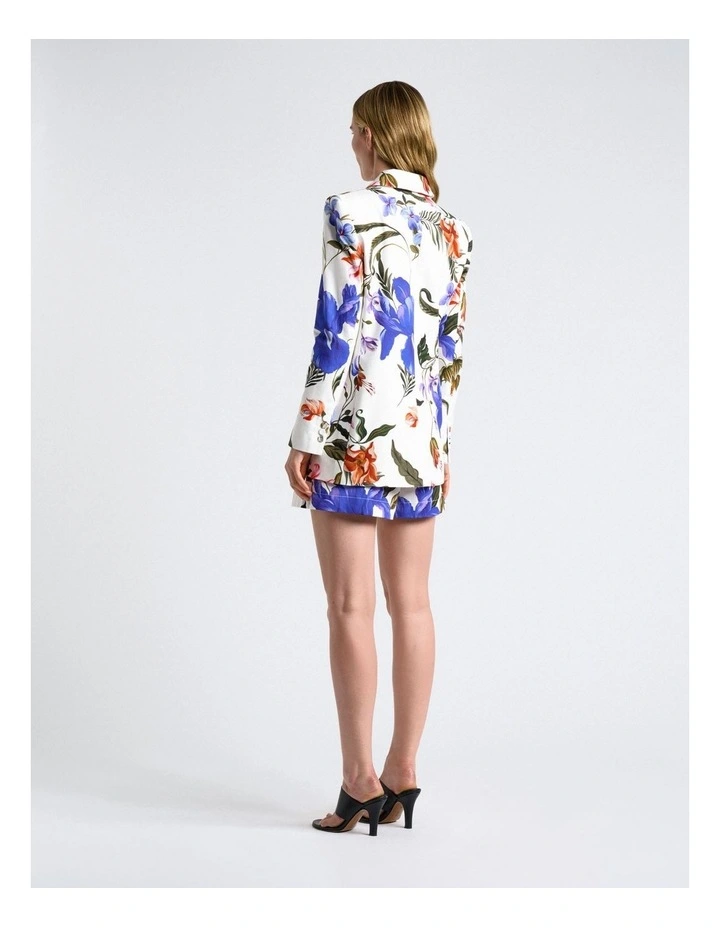 Ivory Tropical Reverie Blazer in White image 2