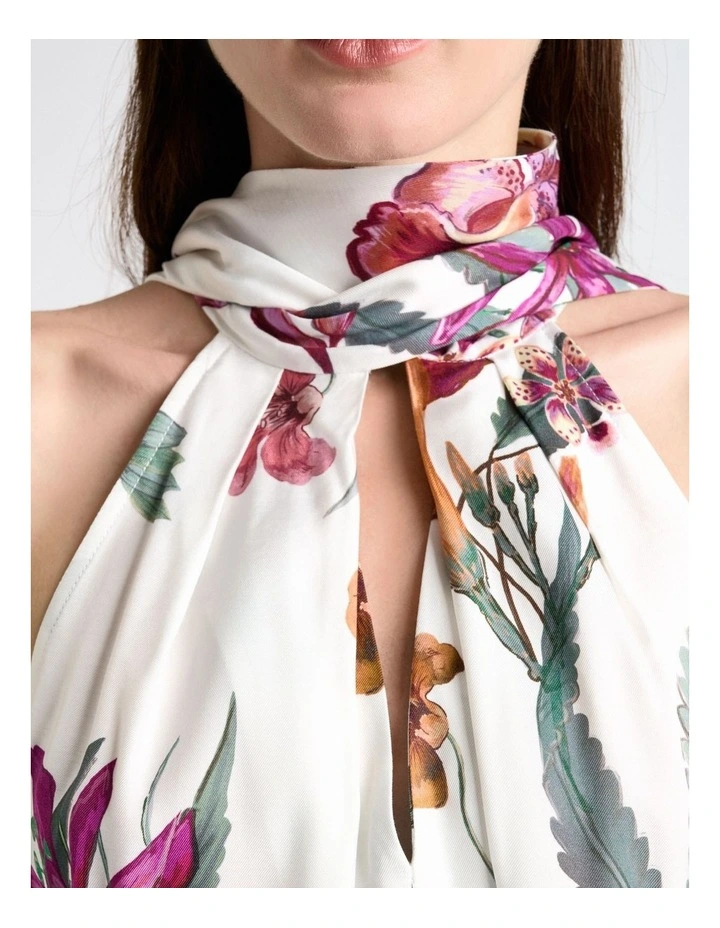 Wild Orchid Twill Halter Neck Top image 3