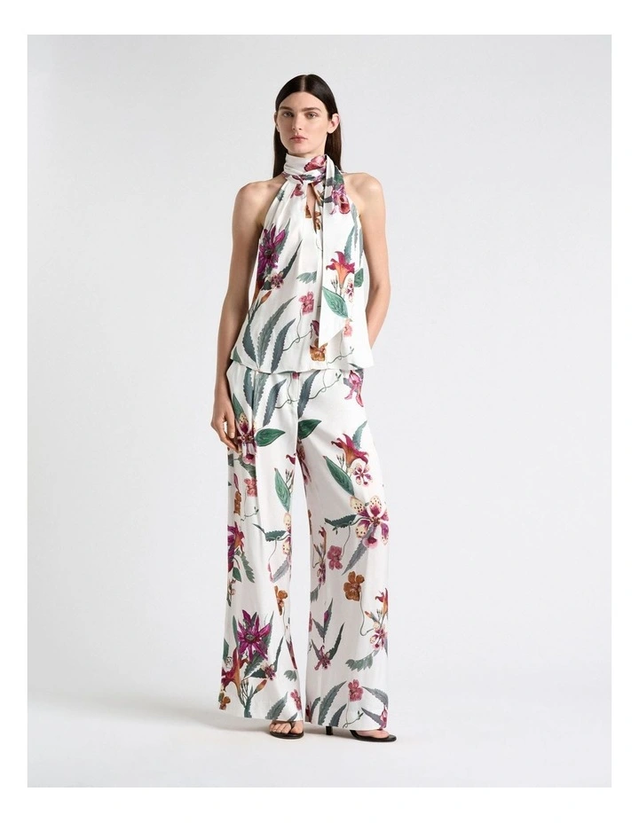 Wild Orchid Twill Halter Neck Top image 5