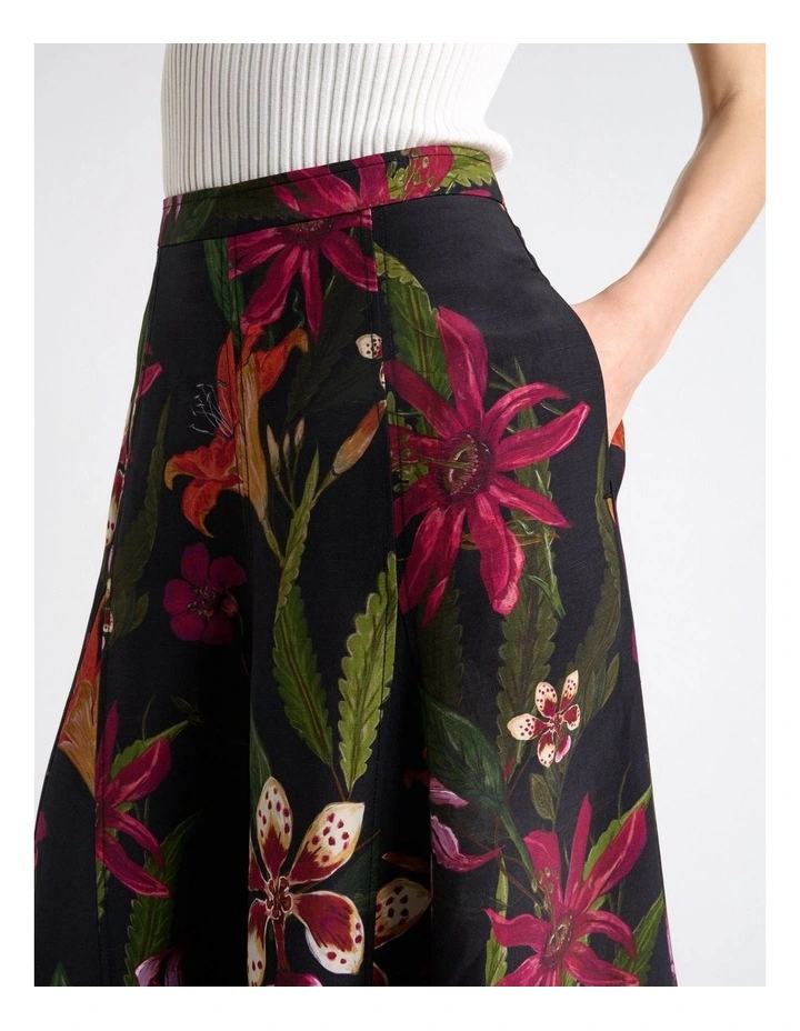 Wild Orchid Full Midi Skirt image 3