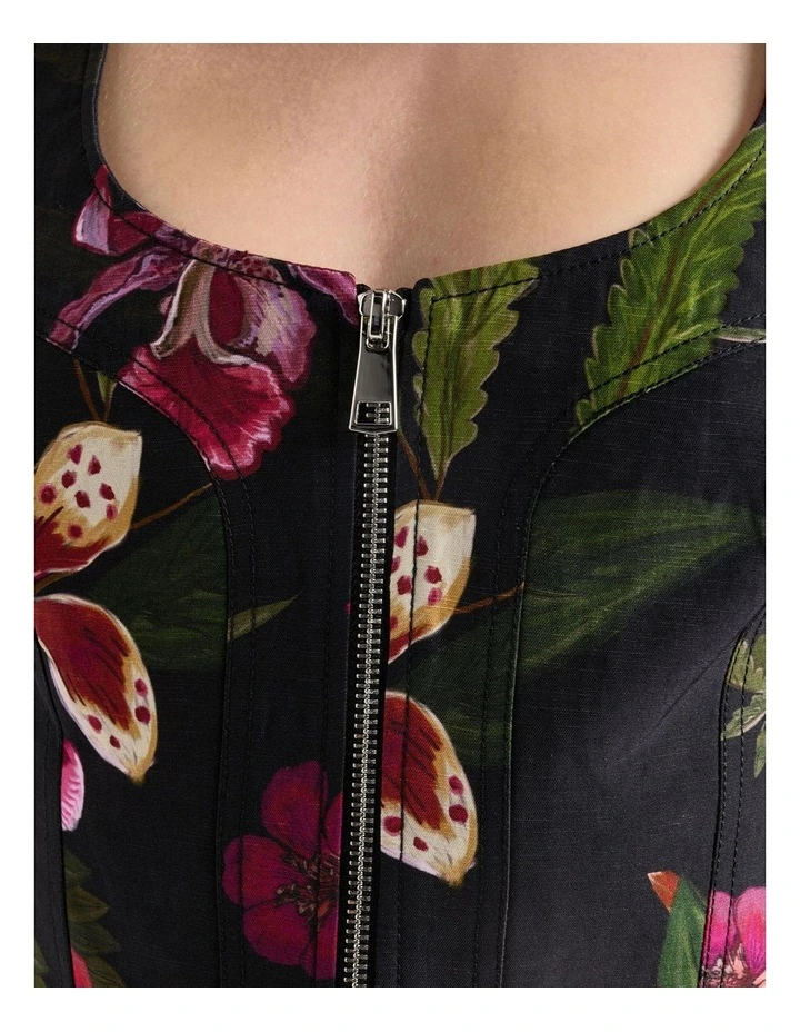 Wild Orchid Zip Bustier image 3