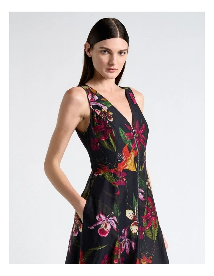 Wild Orchid Sheer Midi Dress image 3