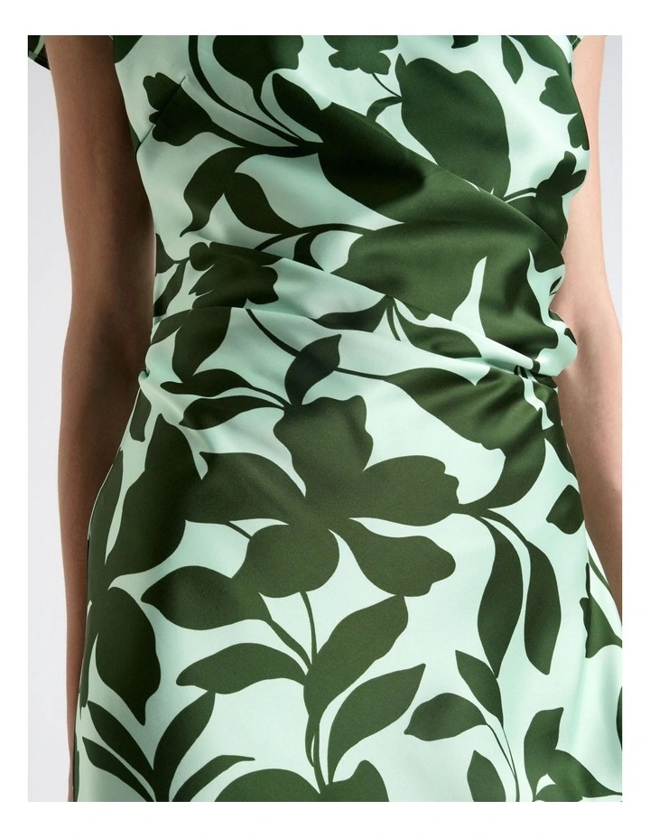 Shadow Garden Midi Dress in Green image 5