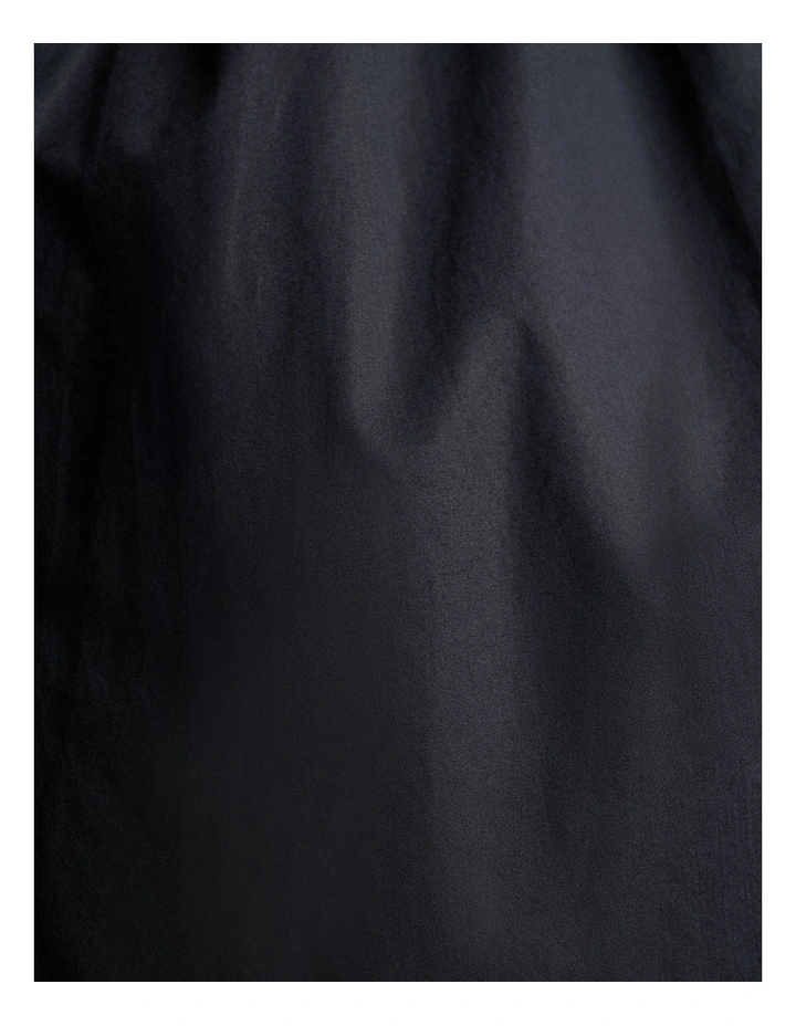 Black Soft Finish Cotton Shirt Dress image 5