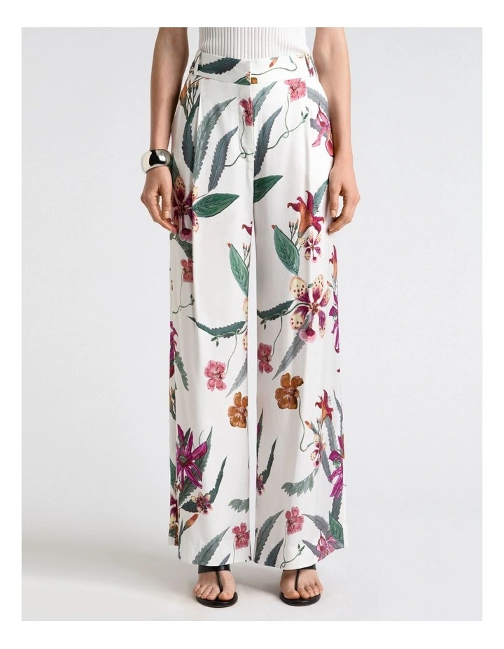 Wild Orchid Twill Wide Leg Pant image 1