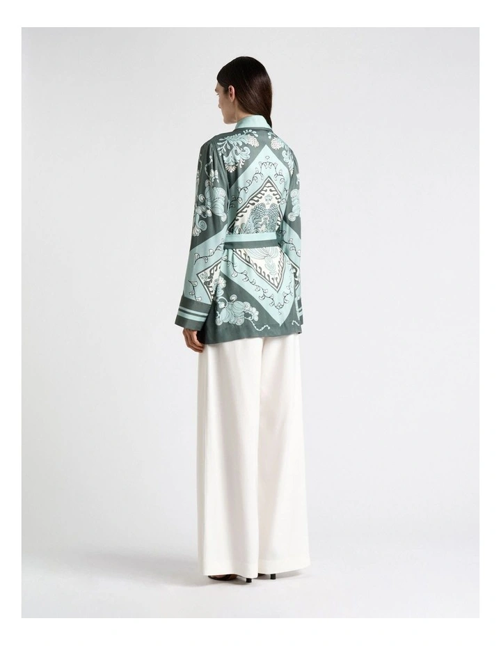 Ornate Tile Tie Belt Blazer image 2