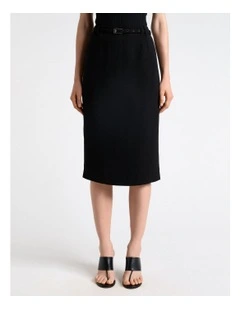 Recycled Crepe Pencil Skirt