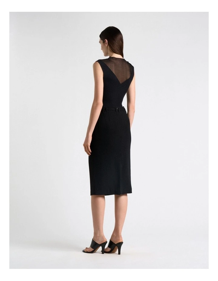 Recycled Crepe Pencil Skirt image 2