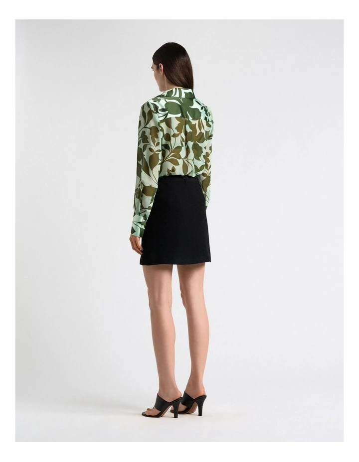 Recycled Crepe A-Line Skirt image 2