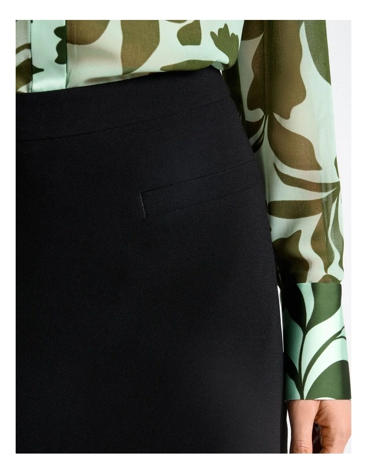 Recycled Crepe A-Line Skirt image 3