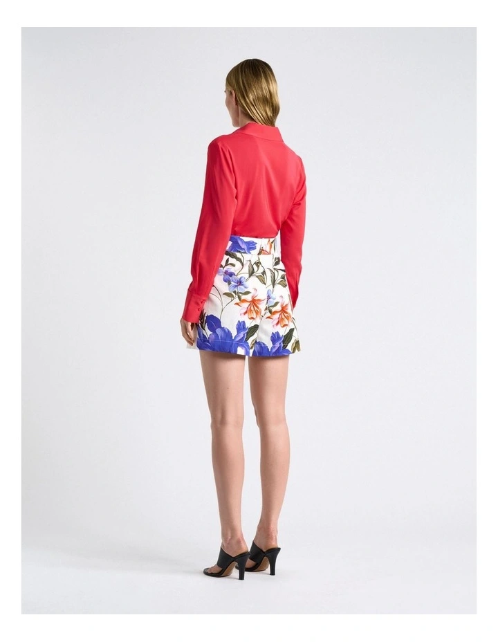 Stretch Viscose Classic Shirt in Pink image 2