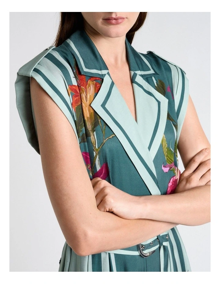 Meadow Wild Orchid Wide Leg Jumpsuit in Green image 4