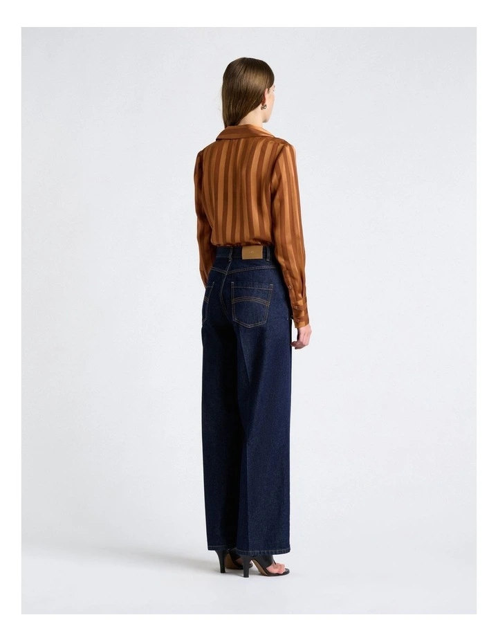 Satin Self Stripe Shirt image 2