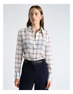 Sheer Check Shirt