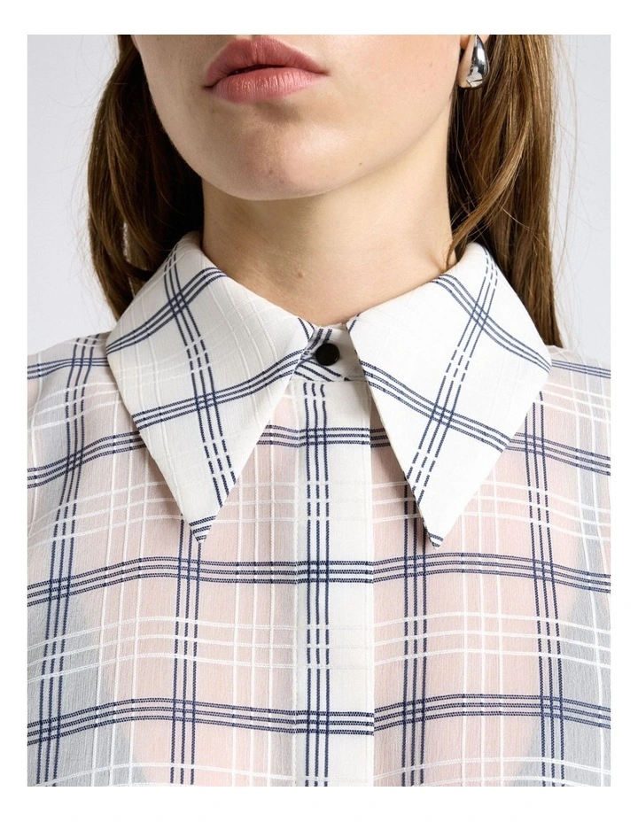 Sheer Check Shirt image 3
