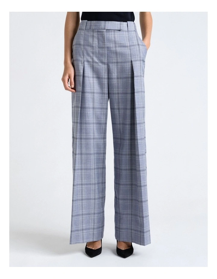 Prince of Wales Check Wide Leg Pant image 1