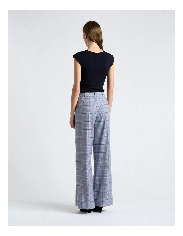 Prince of Wales Check Wide Leg Pant image 2