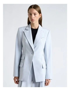 Melange Suiting Hourglass blazer