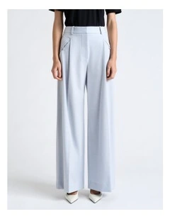 Melange Suiting Wide Leg Pant