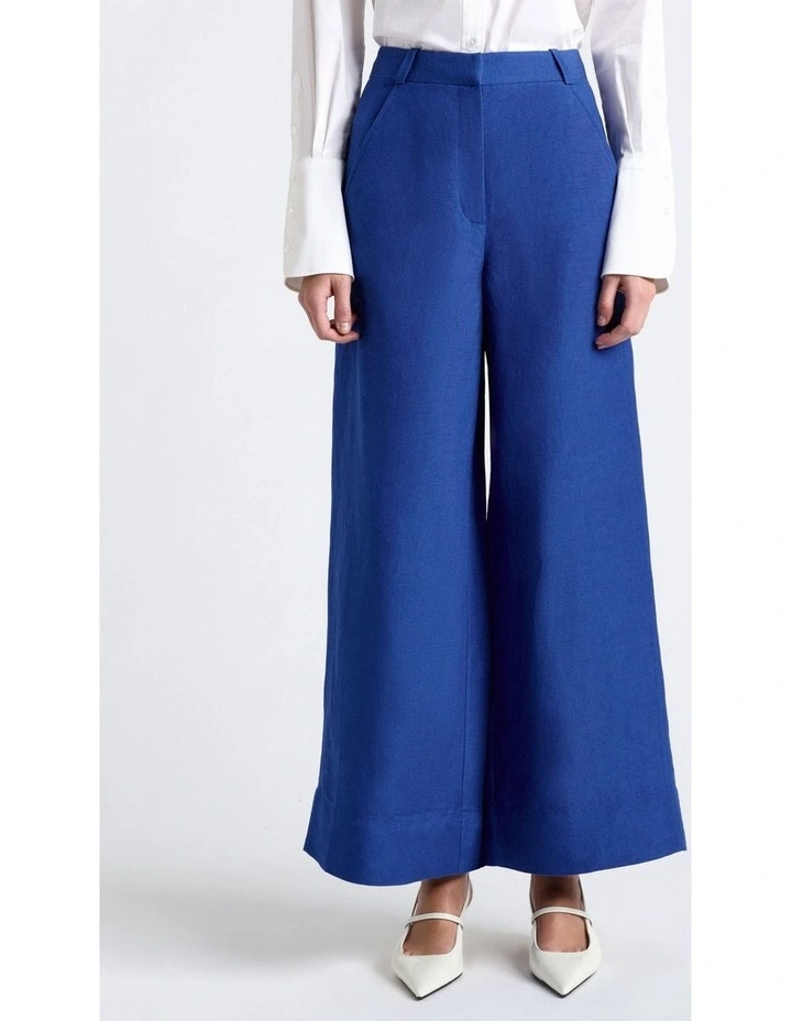Lustre Linen Blend Cropped Pant image 1