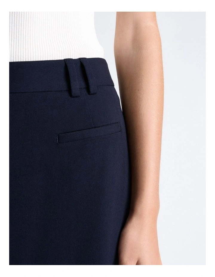 Stretch Suiting Pencil Midi Skirt image 3