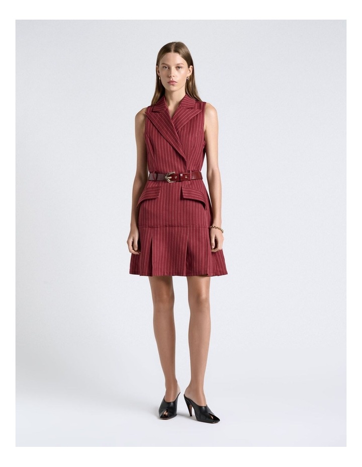 open lace back dress Cue The Cocktails Corduroy Mini Dress in Merlot M / Merlot main image 0