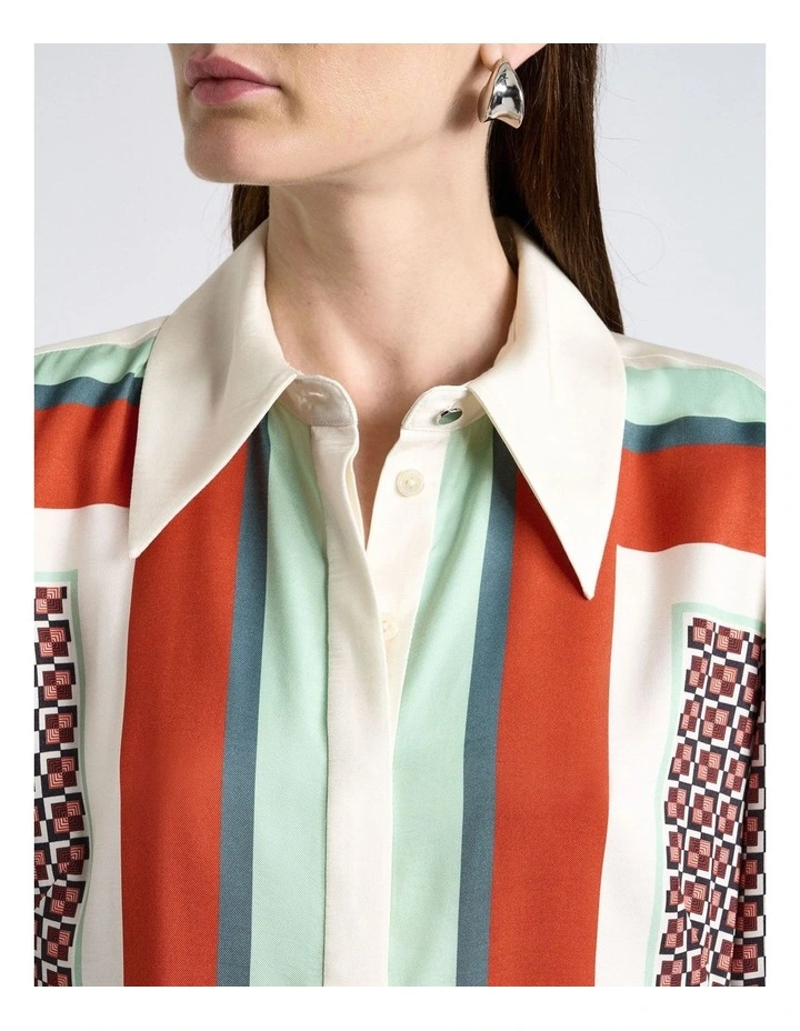 Geo Tile Shirt in Multi image 3