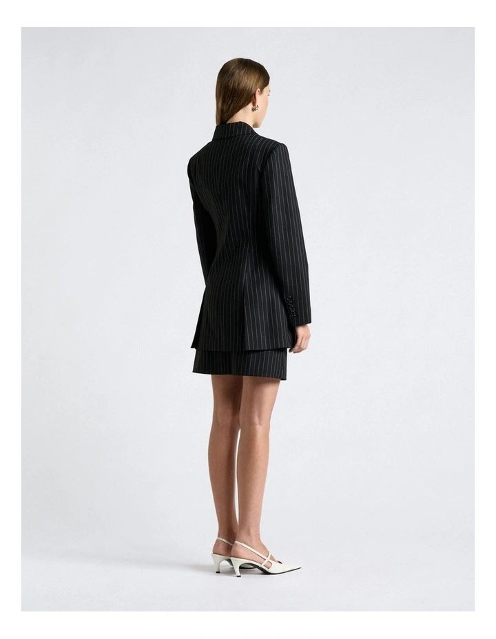 Pinstripe Pleated Blazer image 2