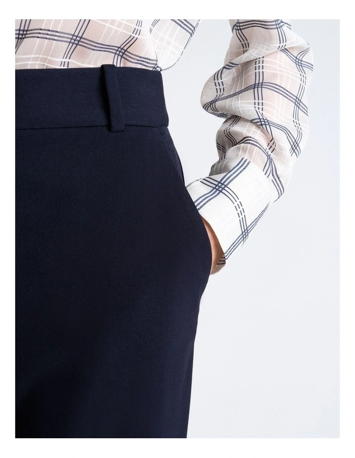 Stretch Suiting Cuffed Cropped Pant image 3