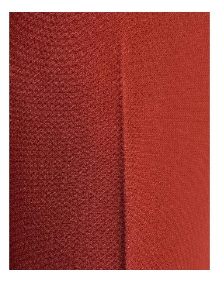 Acetate Blend Boot Leg Pant in Brown image 4