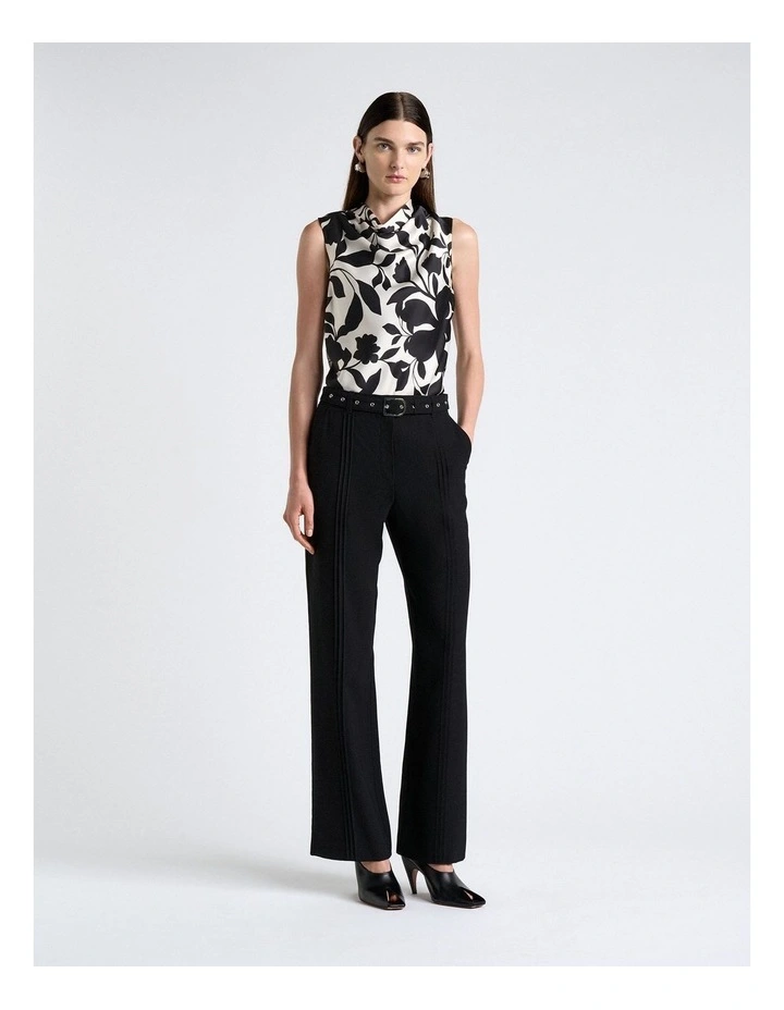 Shadow Garden Cowl Neck Top in Multi image 4