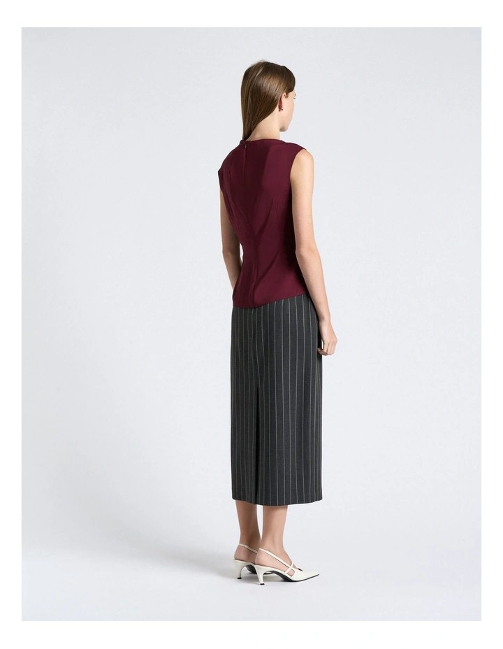 Stretch Viscose Gathered Top image 2