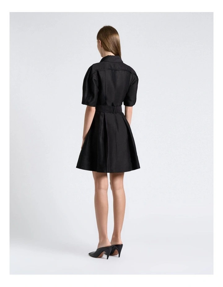 Linen Blend Mini Dress image 2