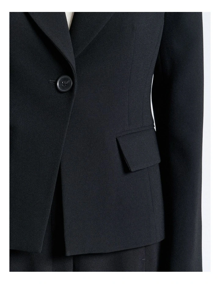 Crepe Cropped Blazer image 3