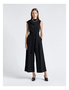 Crepe Cowl Neck Jumpsuit