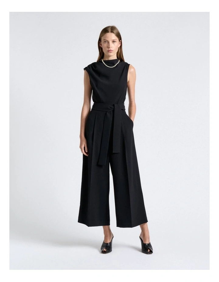 Crepe Cowl Neck Jumpsuit image 1