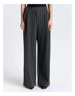 Pinstripe Wide Leg Pant
