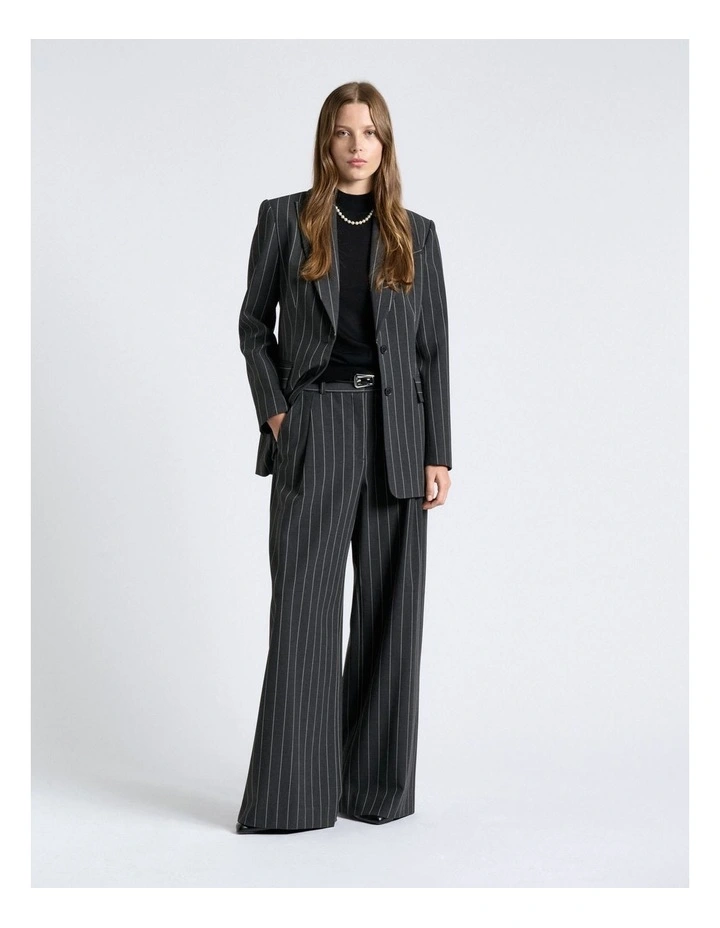 Pinstripe Wide Leg Pant image 4