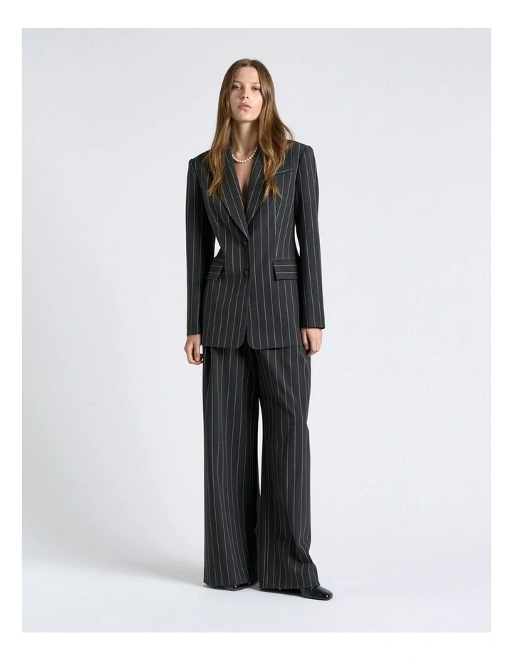 Pinstripe Hourglass Blazer image 6