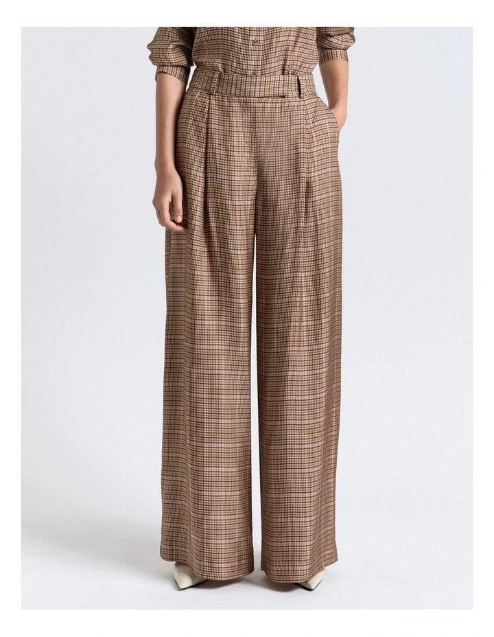 Check Wide Leg Pant image 1