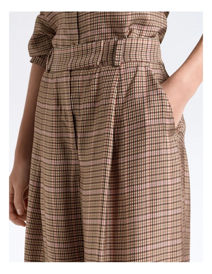 Check Wide Leg Pant image 3