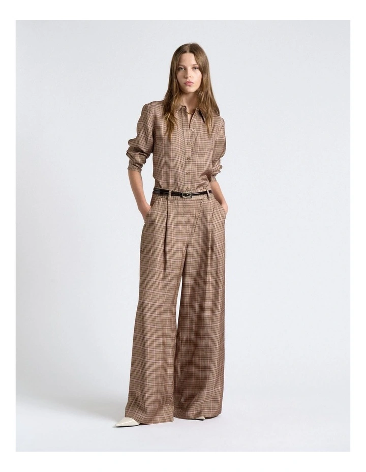 Check Wide Leg Pant image 4