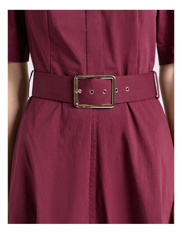 Cotton Midi Shirt Dress image 4
